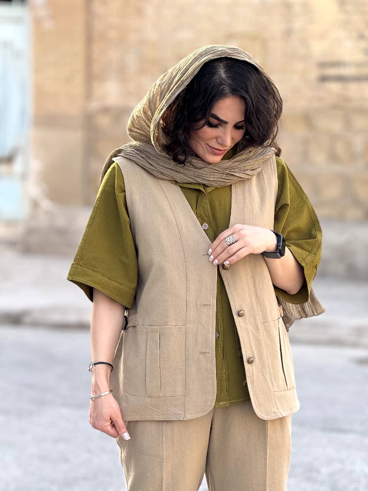 1405(4) وست الیاف طبیعی زنانه و مردانه | وست کد 1405 - Image 1