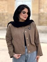 کراپ کت کتان سنگشور راه راه زنانه | کراپ کت کد 1407 - Image 9