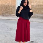 دامن با الیاف طبیعی | دامن کد 1408 - Image 4