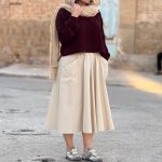 دامن با الیاف طبیعی | دامن کد 1408 - Image 2