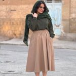 دامن با الیاف طبیعی | دامن کد 1408 - Image 5