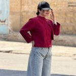 کراپ کت جین پاییزه زنانه | کراپ کت کد 1407 - Image 4