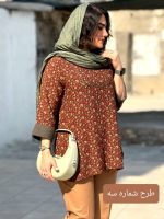 تونیک گلدار لینن نخی | تونیک کد 1427 - Image 4