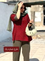 تونیک گلدار لینن نخی | تونیک کد 1427 - Image 3