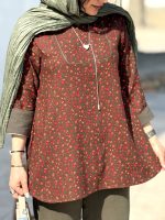 تونیک گلدار لینن نخی | تونیک کد 1427 - Image 6