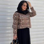 کراپ کت پولکدوزی پاییزه | کراپ کد 1414 - Image 3