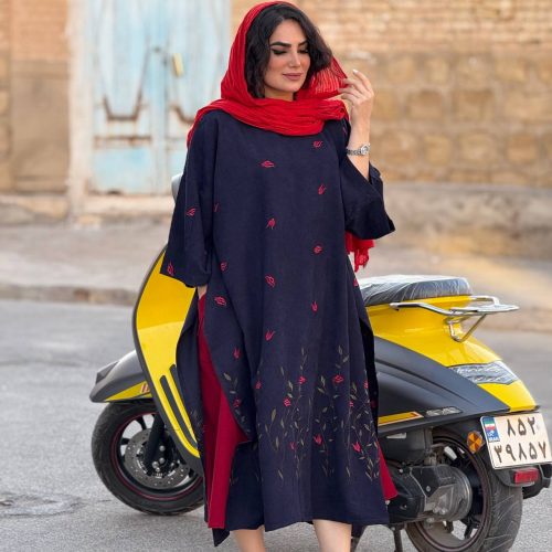 پانچ مخمل کبریتی گلدوزی | پانج کد 1417