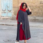 پانچ مخمل کبریتی گلدوزی | پانچ کد 1417 - Image 3