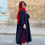 پانچ مخمل کبریتی گلدوزی | پانچ کد 1417 - Image 2