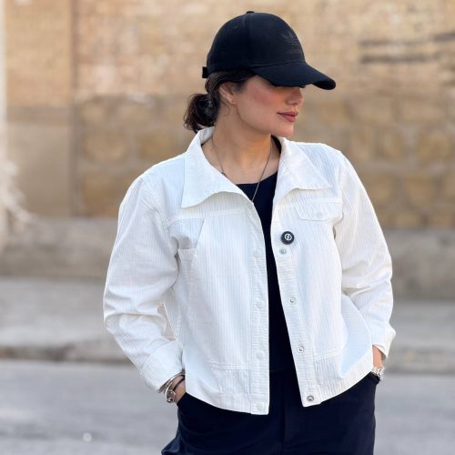 photo_5792027204597255053_y کراپ کت مخمل کبریتی | کراپ کت کد 1418 - Image 1