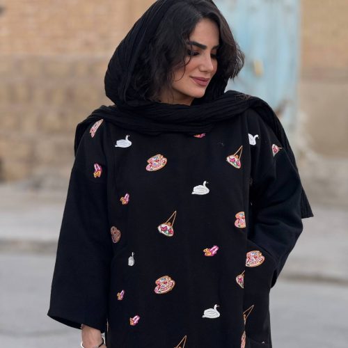 کفتان طرح‌دار و گلدوزی پاییزه | کفتان کد 1421