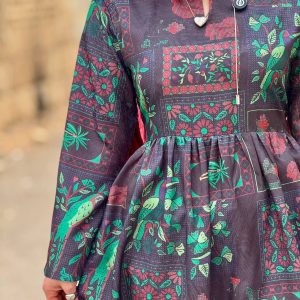 پیراهن زنانه ژاکارد ابری | پیراهن کد 1424