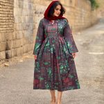 پیراهن زنانه ژاکارد ابری | پیراهن کد 1424