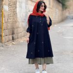 پیراهن لینن روزانه و بارداری | پیراهن کد 1425