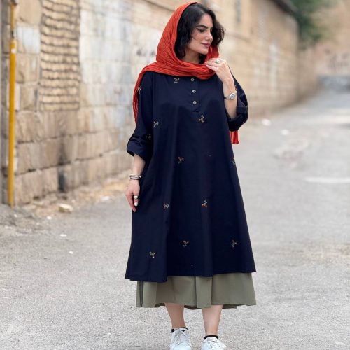 photo_5823156899925396742_y پیراهن لینن روزانه و بارداری | پیراهن کد 1425 - Image 1