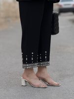 ست کت و شلوار کرپ گاباردین جواهردوزی | ست کد 1426