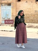 دامن لینن کرکی تولید شده از پنبه | دامن کد ۱۴۳۴ - Image 14