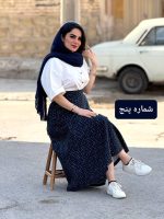 دامن لینن کرکی تولید شده از پنبه | دامن کد ۱۴۳۴ - Image 15