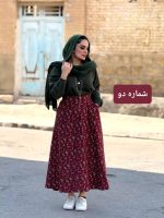 دامن لینن کرکی تولید شده از پنبه | دامن کد ۱۴۳۴ - Image 3