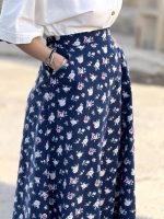 دامن لینن کرکی تولید شده از پنبه | دامن کد ۱۴۳۴ - Image 6