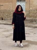 پیراهن مخمل کبریتی با پارچه لطیف | پیراهن کد ۱۴۳۷ - Image 8