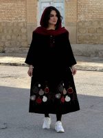 پیراهن زنانه مخمل کبریتی تکه‌دوزی شده | پیراهن کد ۱۴۳۹ - Image 6