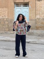 تونیک لینن طرحدار | لینن کد 1458 - Image 5