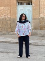 تونیک لینن طرحدار | لینن کد 1458 - Image 3