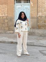 تونیک لینن طرحدار | تونیک کد 1459 - Image 2