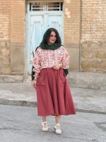 کراپ گلدوزی شده |کراپ کد 1460 - Image 2