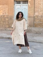 پانچو لینن گلدوزی شده | پانچو کد 1468