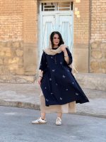 پانچو لینن گلدوزی شده | پانچو کد 1468 - Image 5