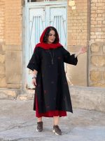 پانچو لینن گلدوزی شده | پانچو کد 1468 - Image 6