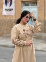 پیراهن لینن گلدوزی شده| پیراهن کد 1469 - Image 16