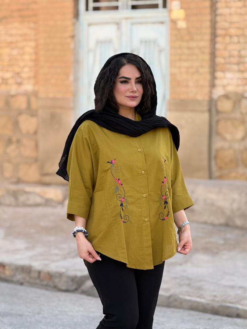 1471(2) تونیک گلدوزی شده |تونیک کد 1471 - Image 1