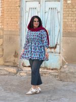 تونیک عروسکی لینن طرحدار خارجی |تونیک گد 1479 - Image 4