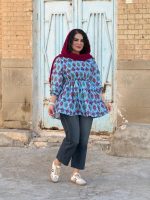 تونیک عروسکی لینن طرحدار خارجی |تونیک گد 1479 - Image 3