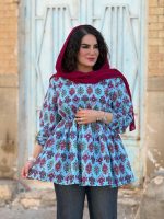 تونیک عروسکی لینن طرحدار خارجی |تونیک گد 1479