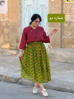 دامن موهر نخی گل‌گلی |دامن کد 1480 - Image 3