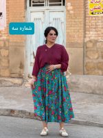 دامن موهر نخی گل‌گلی |دامن کد 1480 - Image 2