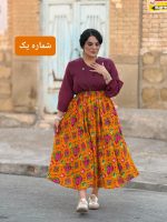 دامن موهر نخی گل‌گلی |دامن کد 1480 - Image 4