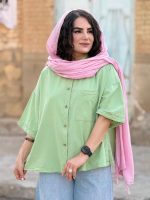 تونیک الیاف طبیعی با رنگ های پاستیل | تونیک کد 1491