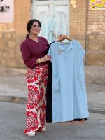 سارافون الیاف طبیعی پنبه|سارافون کد 1483 - Image 5