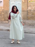 کفتان لینن گلدوزی شده |کفتان کد 1487 - Image 7