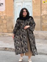 پانجو جلو باز لینن طرحدار | پانچو کد 1488 - Image 34