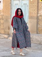 پانجو جلو باز لینن طرحدار | پانچو کد 1488 - Image 16