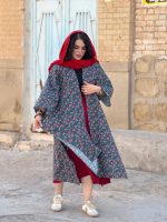 پانجو جلو باز لینن طرحدار | پانچو کد 1488 - Image 22