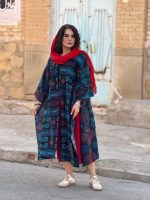 پانجو جلو باز لینن طرحدار | پانچو کد 1488 - Image 40
