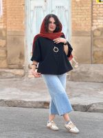تونیک الیاف طبیعی با رنگ های پاستیل | تونیک کد 1491 - Image 6