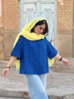 تونیک الیاف طبیعی با رنگ های پاستیل | تونیک کد 1491 - Image 13